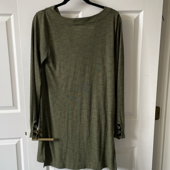 Anthropologie olive green tunic dress - Picture 2 of 3